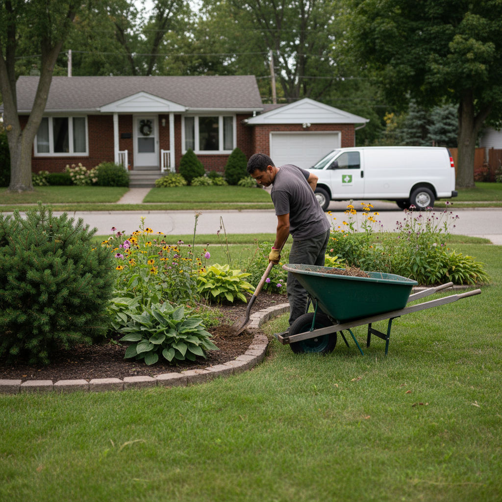 Landscaping work