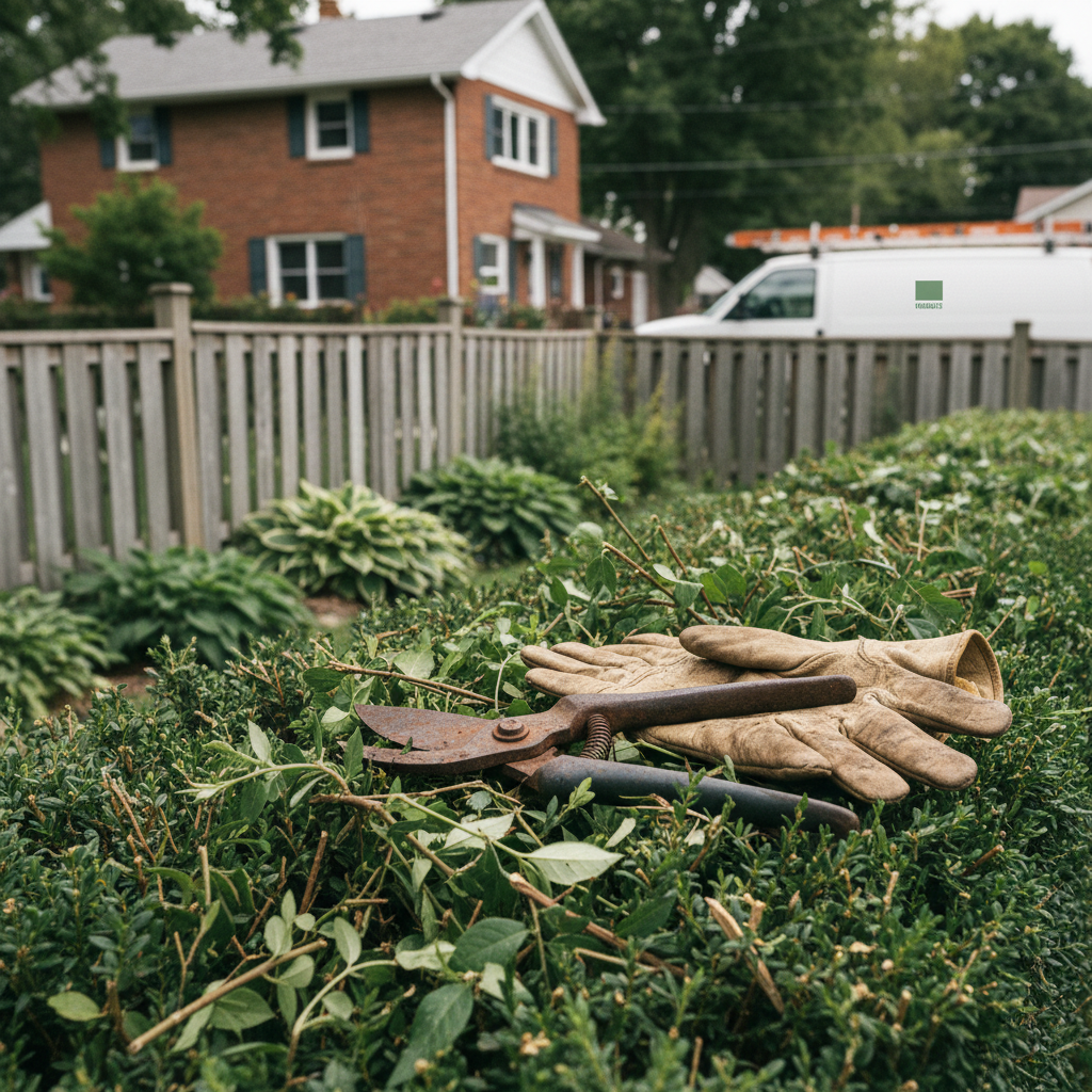 Landscaping work