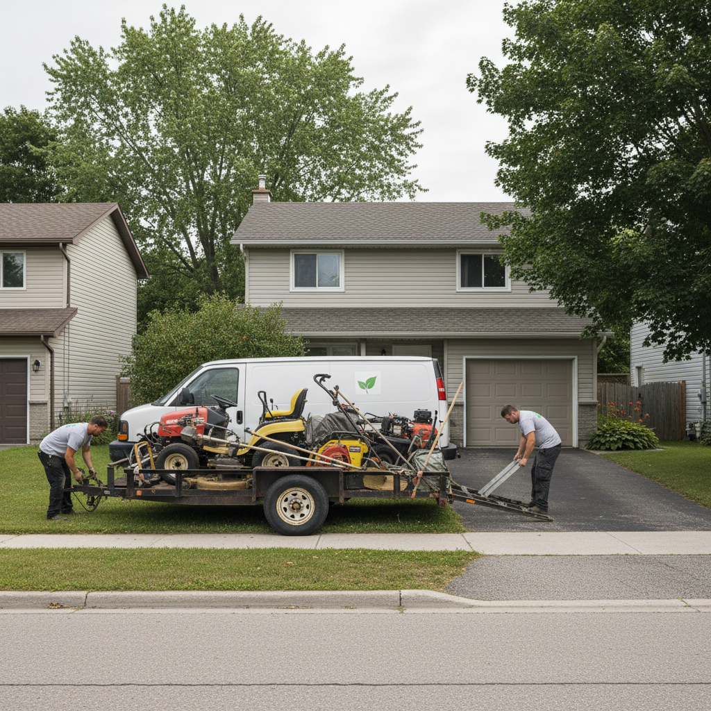 Landscaping work